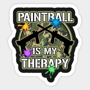 Paintball Is My Therapy Sticker